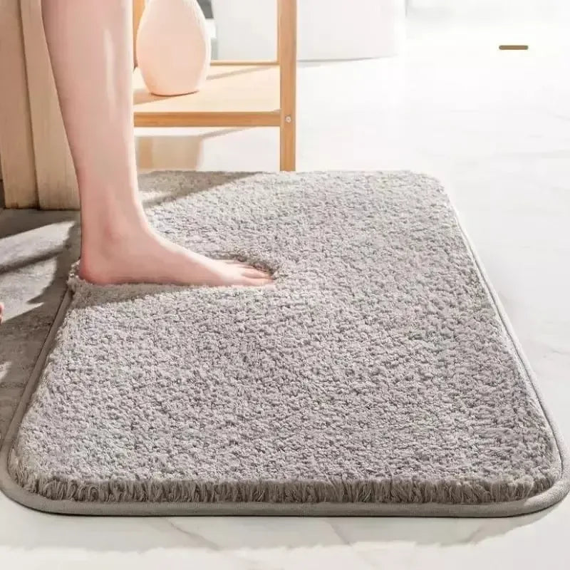 Tapete para Banheiro Felpudo Antiderrapante Hampton Plush Larvivaz