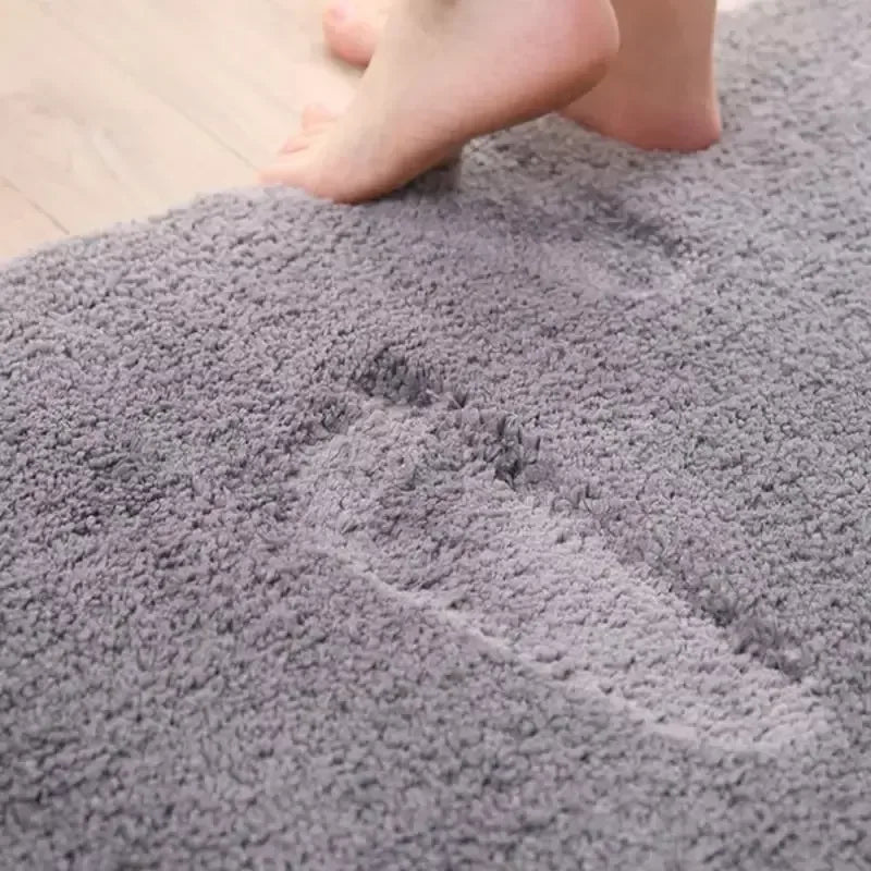 Tapete para Banheiro Felpudo Antiderrapante Hampton Plush Larvivaz