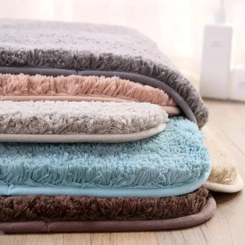 Tapete para Banheiro Felpudo Antiderrapante Hampton Plush Larvivaz